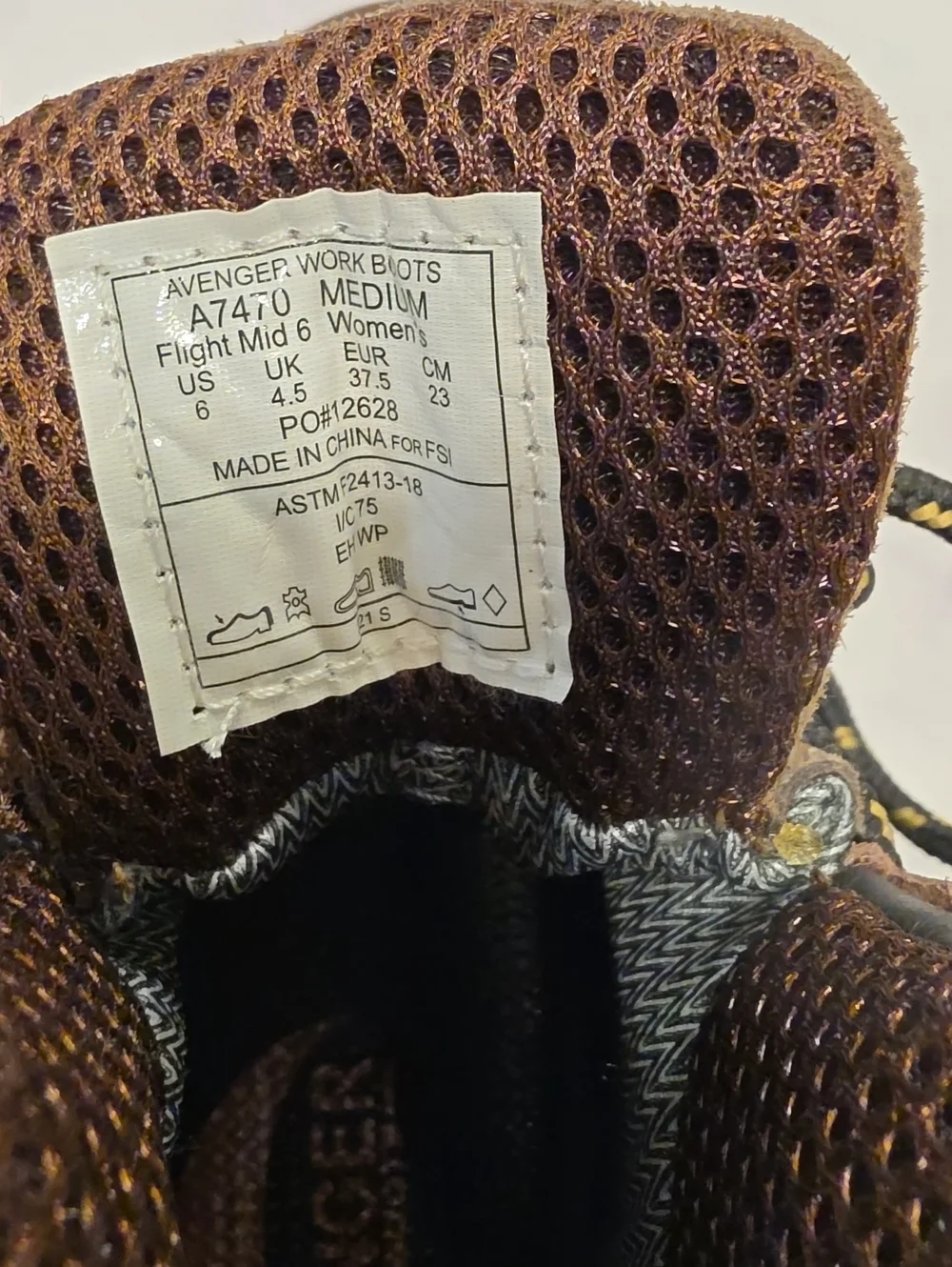 Avenger Brown Work Boots - Steel Toe Brand New